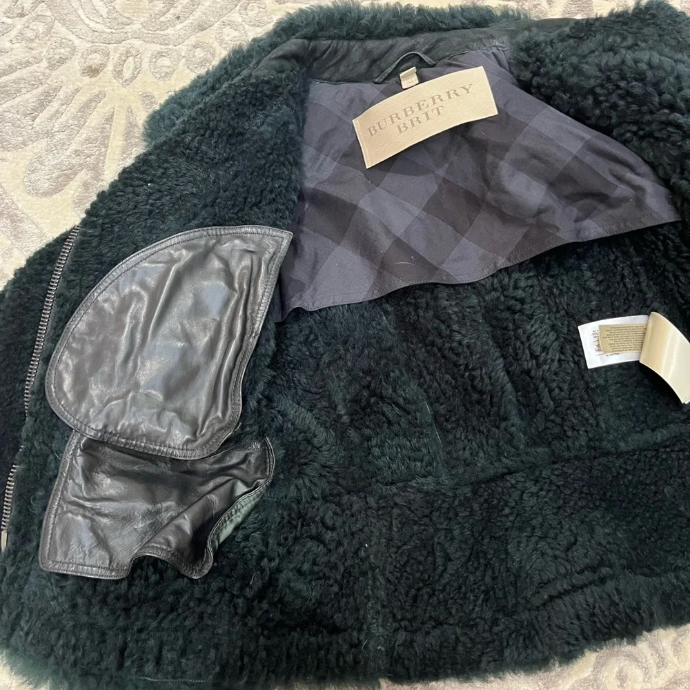 Burberry Brit Shearling Leather Jacket - Picture 8 of 16